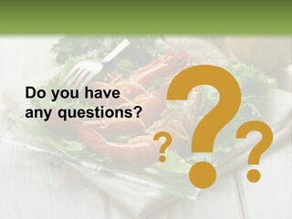 Green Snack Shrimp PowerPoint Template