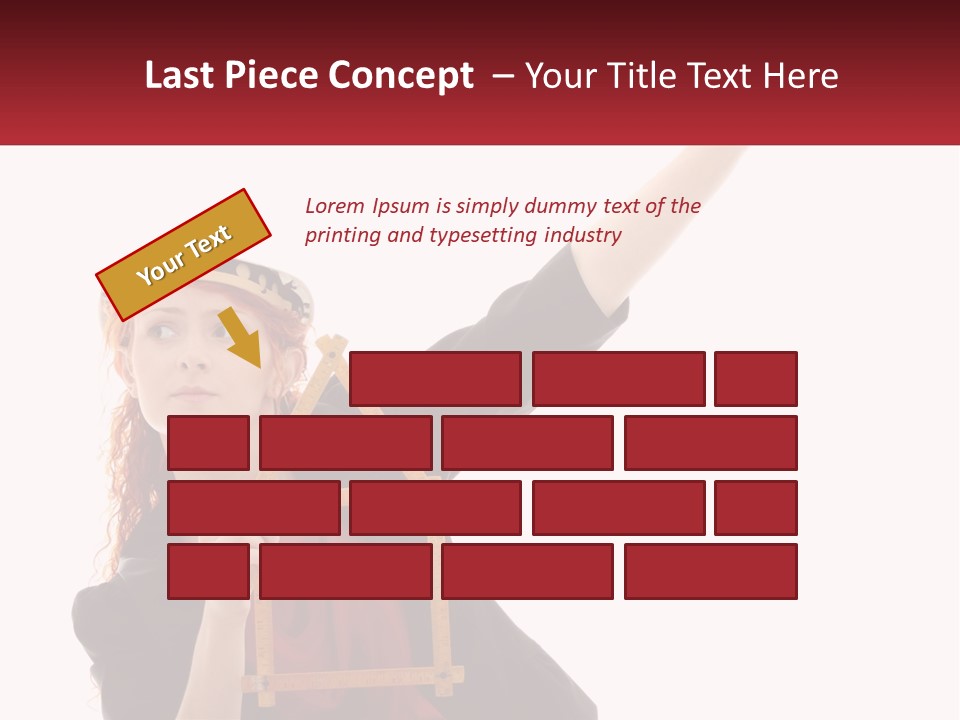 Female Investment Construction PowerPoint Template