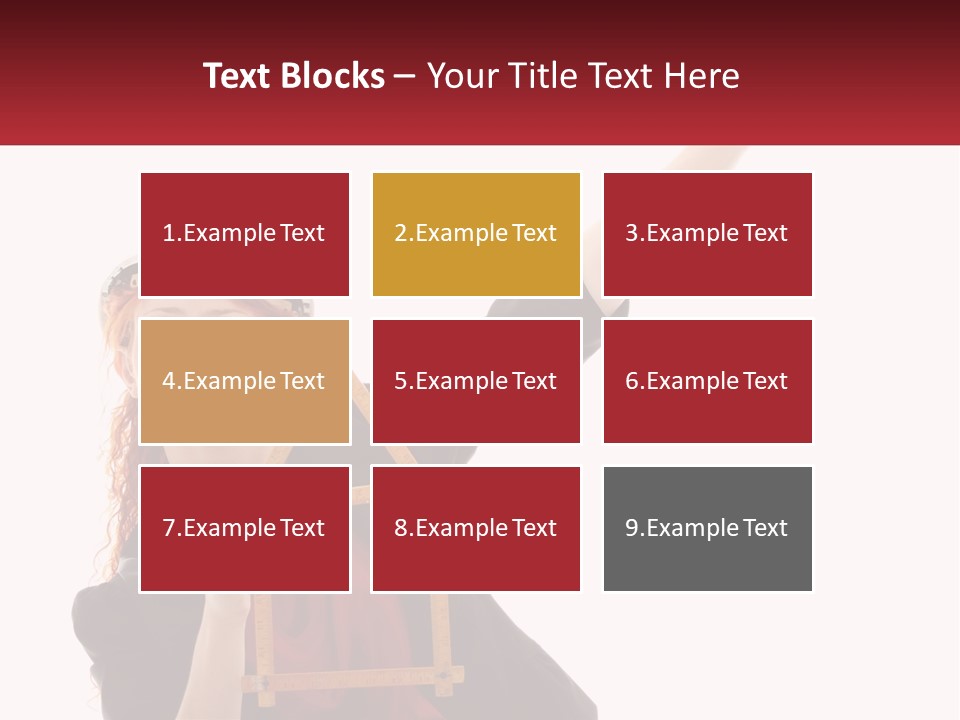 Female Investment Construction PowerPoint Template