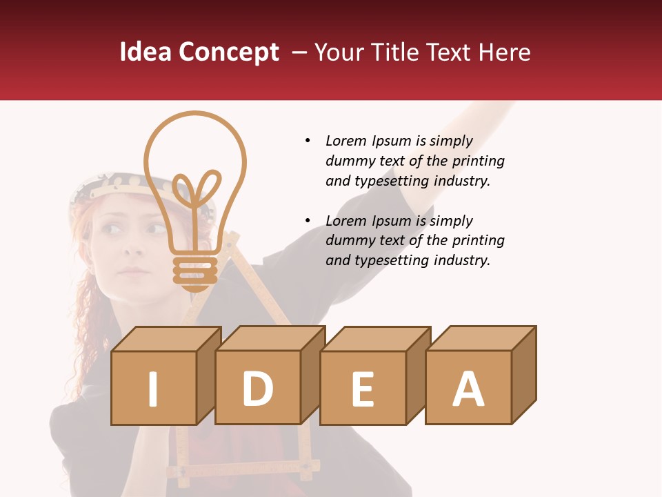 Female Investment Construction PowerPoint Template