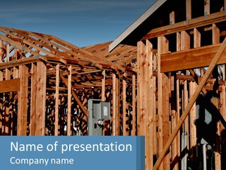 Real Plywood Frame PowerPoint Template