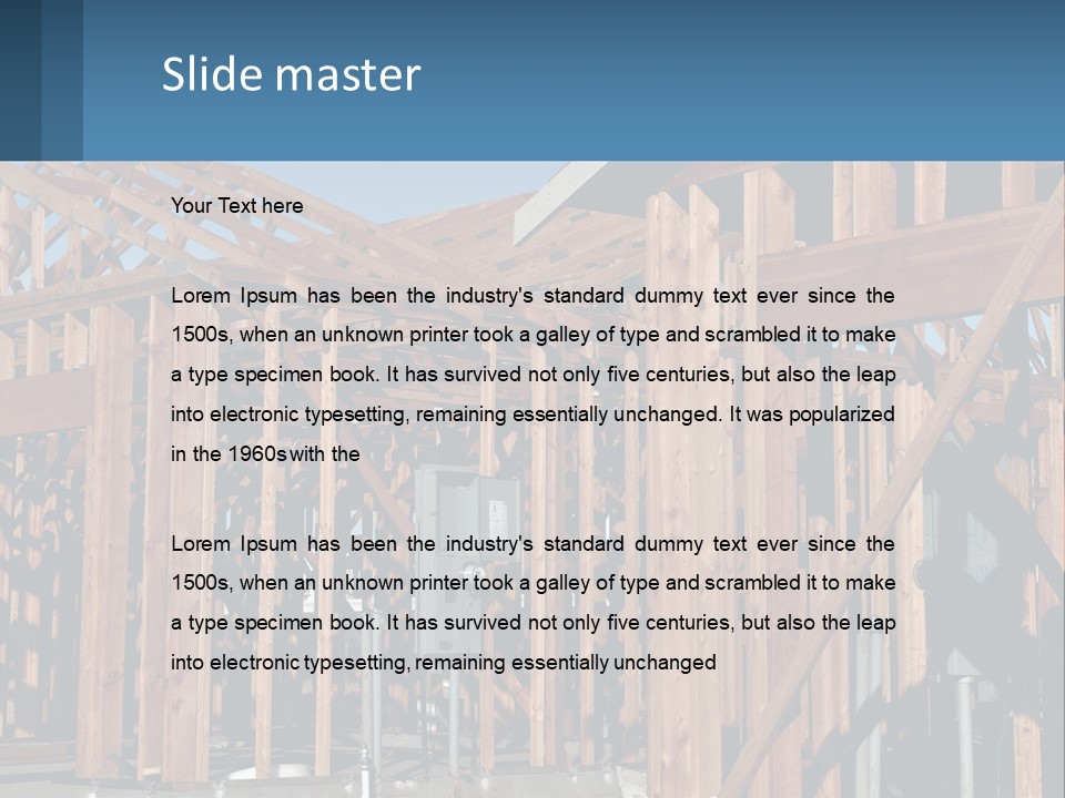 Real Plywood Frame PowerPoint Template