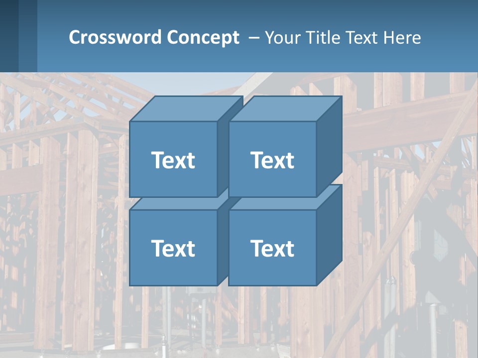Real Plywood Frame PowerPoint Template