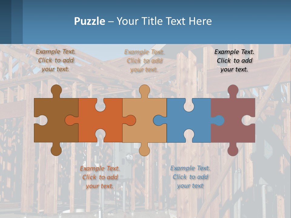 Real Plywood Frame PowerPoint Template