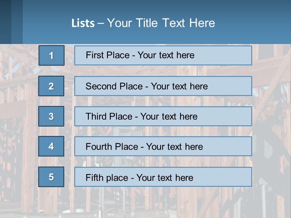 Real Plywood Frame PowerPoint Template