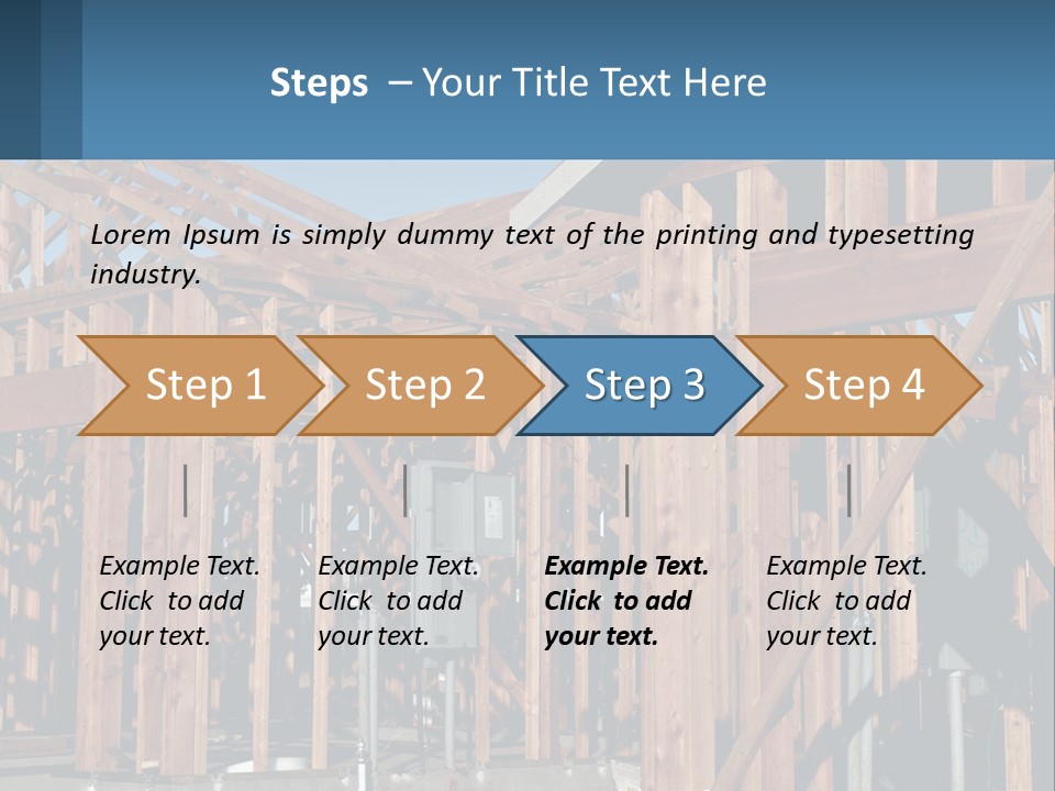 Real Plywood Frame PowerPoint Template