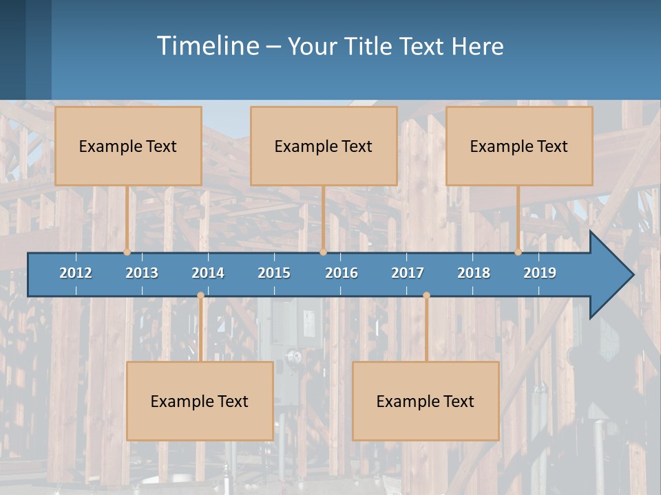 Real Plywood Frame PowerPoint Template