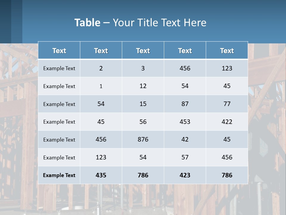 Real Plywood Frame PowerPoint Template
