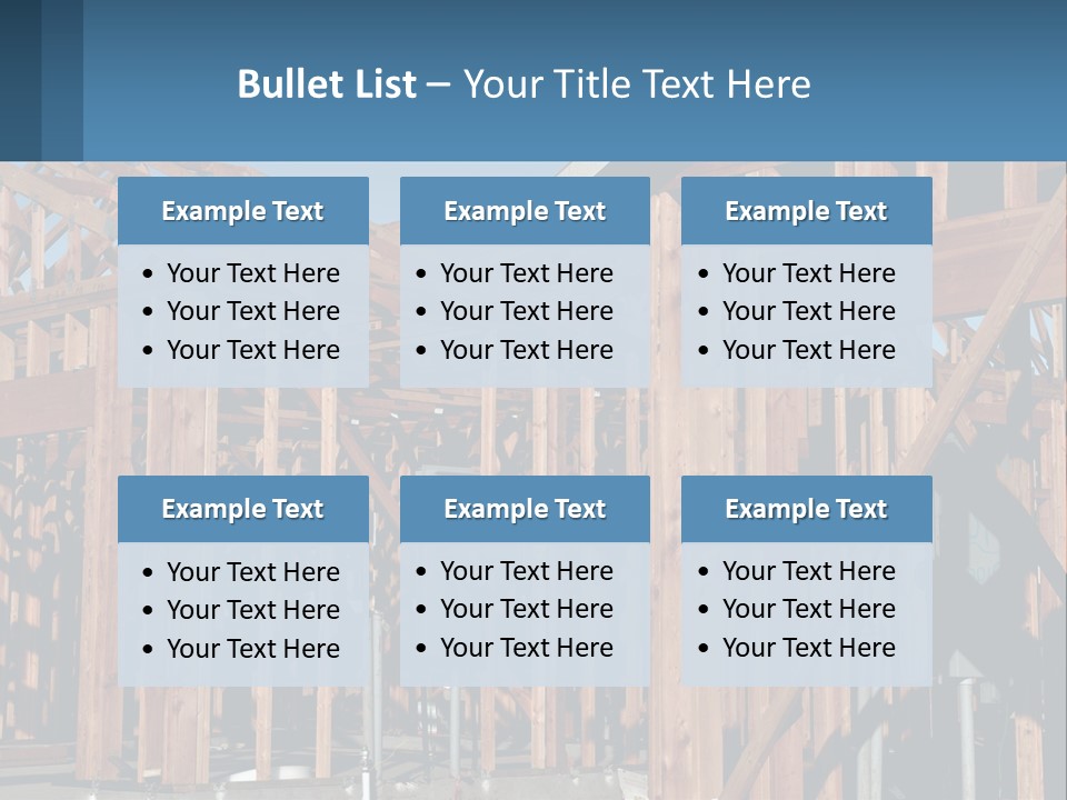 Real Plywood Frame PowerPoint Template