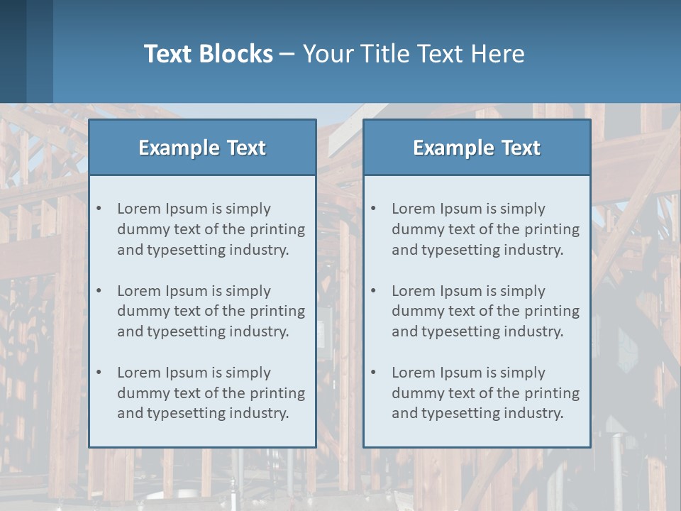 Real Plywood Frame PowerPoint Template