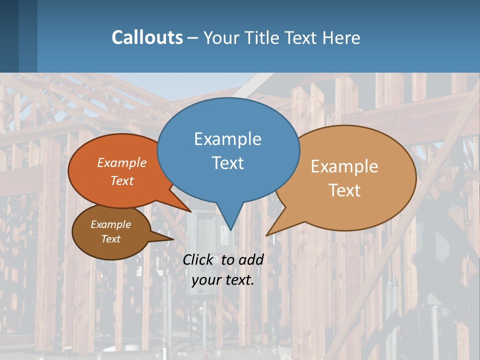 Real Plywood Frame PowerPoint Template