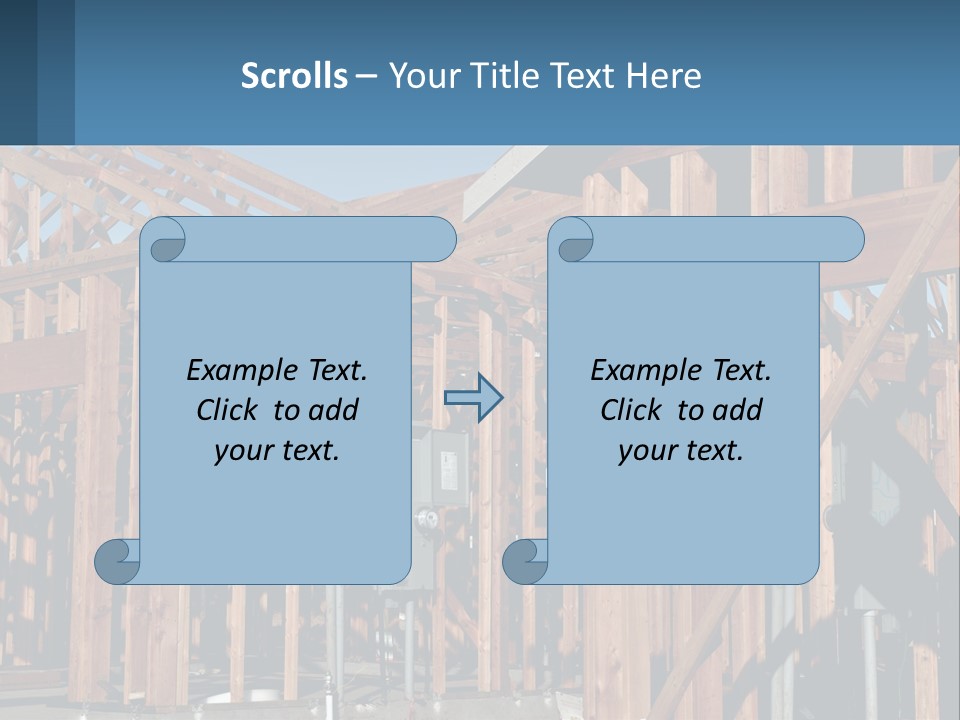 Real Plywood Frame PowerPoint Template