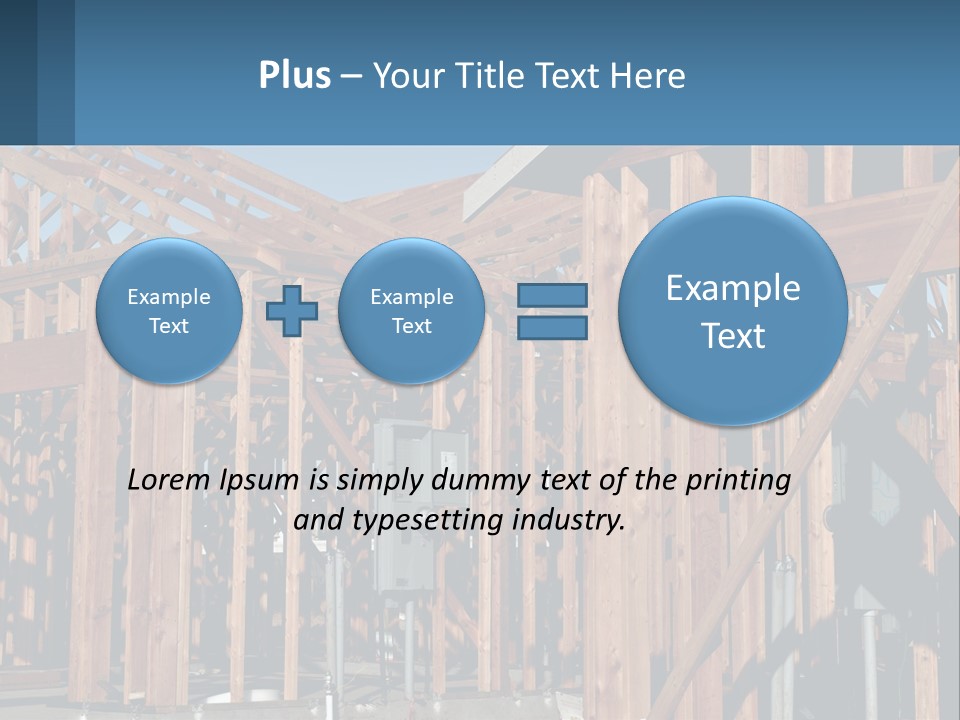 Real Plywood Frame PowerPoint Template