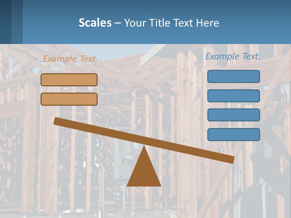 Real Plywood Frame PowerPoint Template