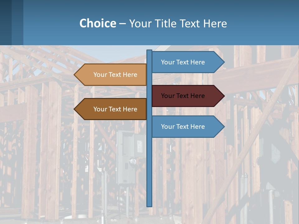 Real Plywood Frame PowerPoint Template