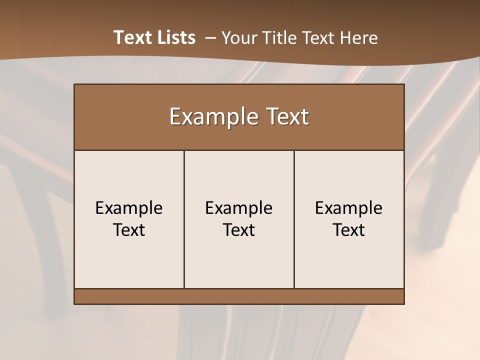Background Room Object PowerPoint Template