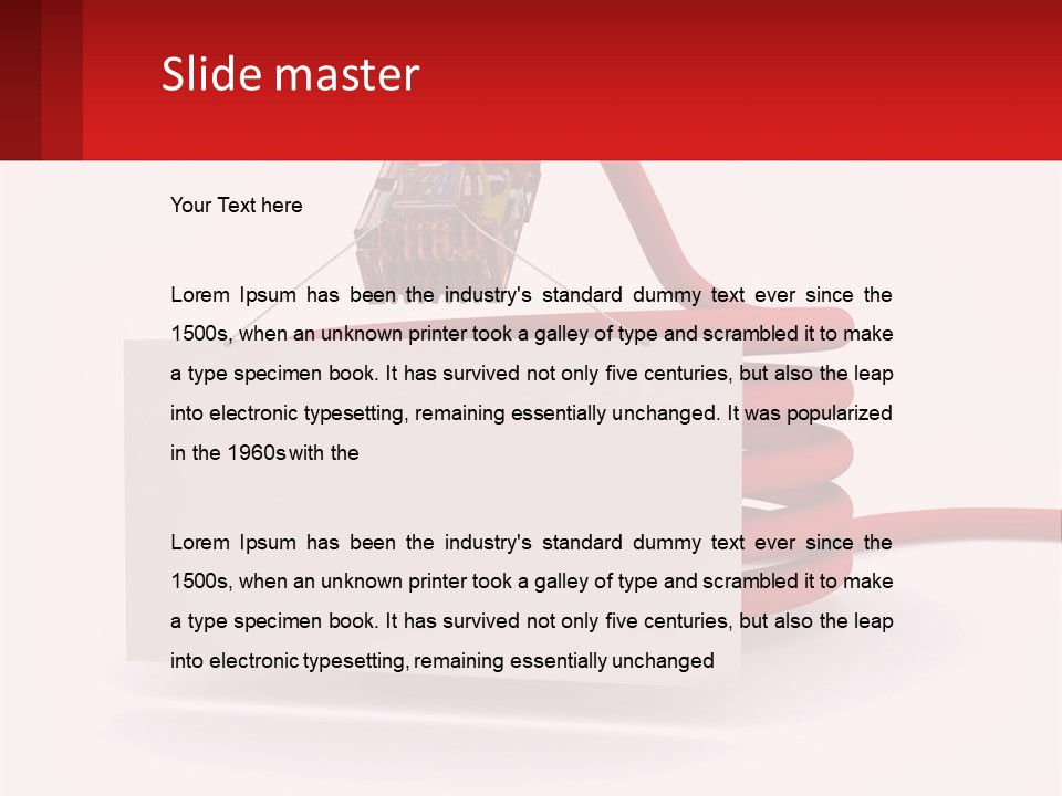 Internet Object Link PowerPoint Template