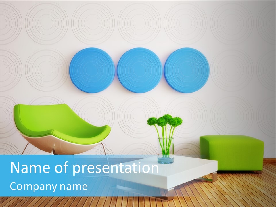 Wall Trendy House PowerPoint Template