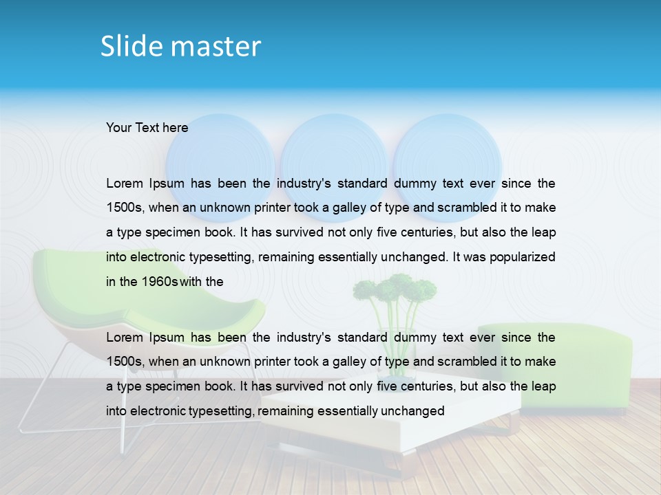 Wall Trendy House PowerPoint Template