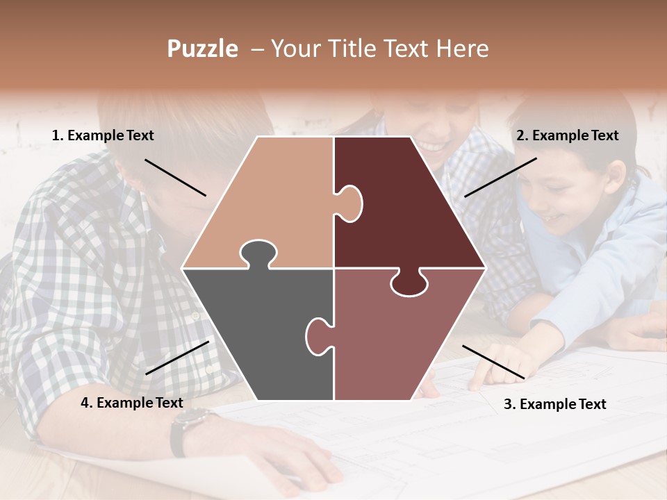 Improvement Blueprint Discussing PowerPoint Template