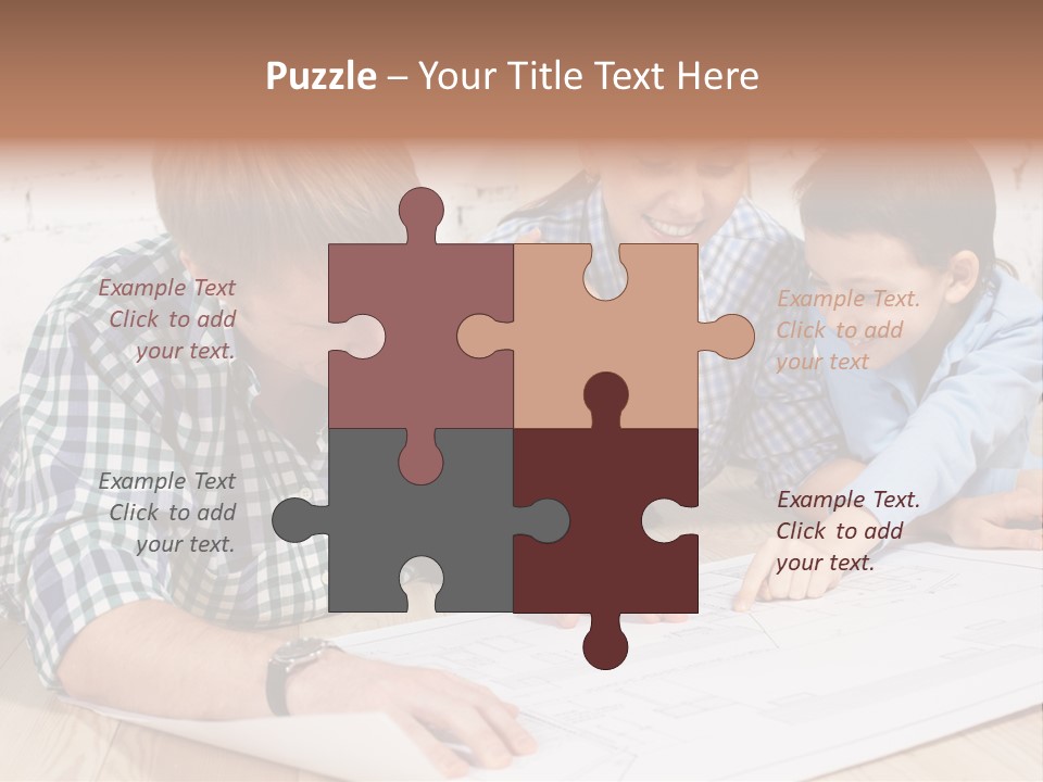 Improvement Blueprint Discussing PowerPoint Template