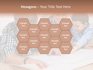 Improvement Blueprint Discussing PowerPoint Template