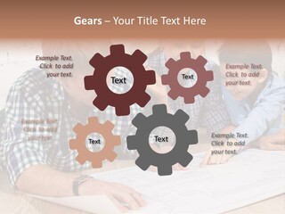 Improvement Blueprint Discussing PowerPoint Template