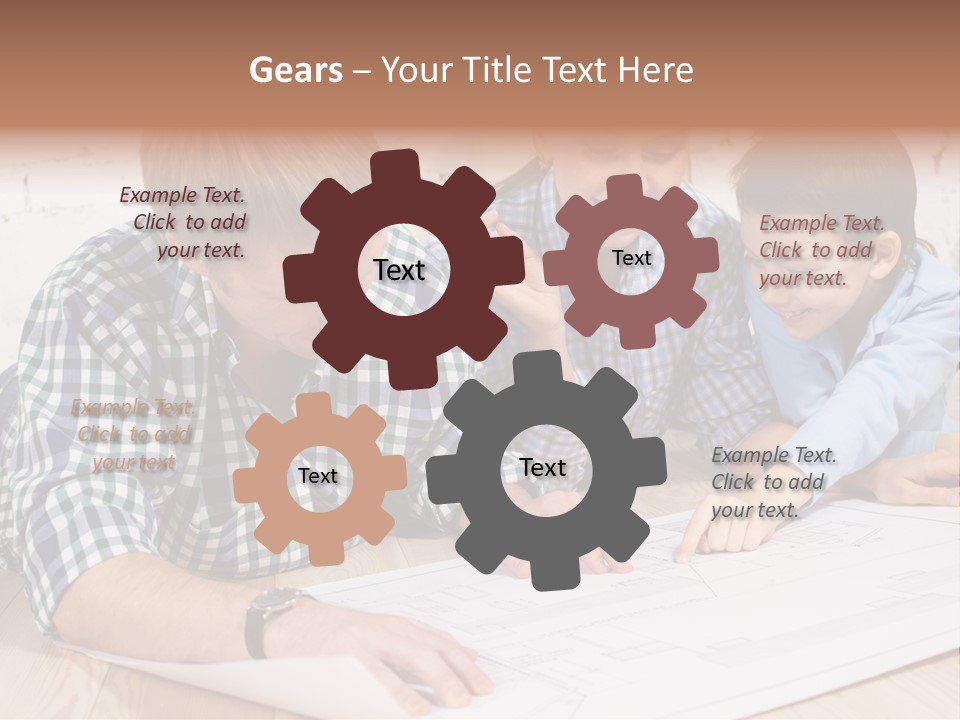 Improvement Blueprint Discussing PowerPoint Template