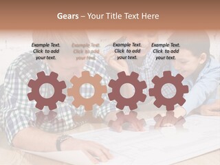 Improvement Blueprint Discussing PowerPoint Template