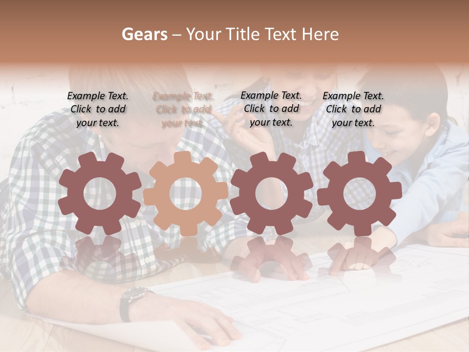 Improvement Blueprint Discussing PowerPoint Template