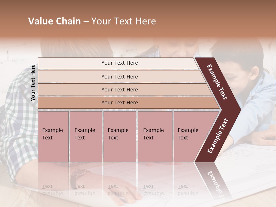 Improvement Blueprint Discussing PowerPoint Template