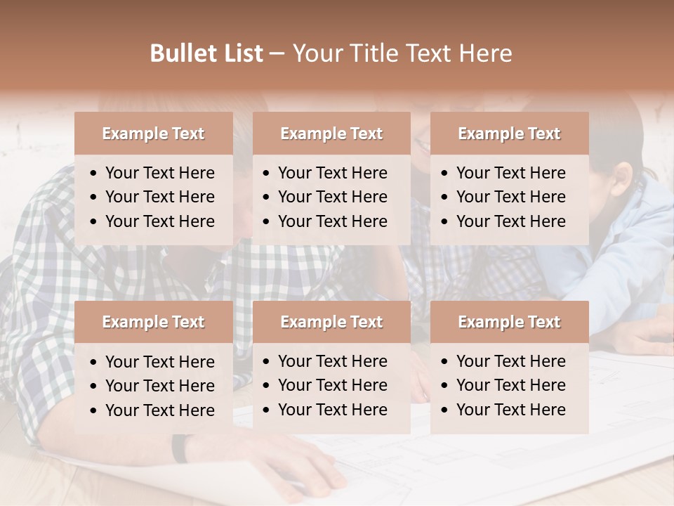 Improvement Blueprint Discussing PowerPoint Template