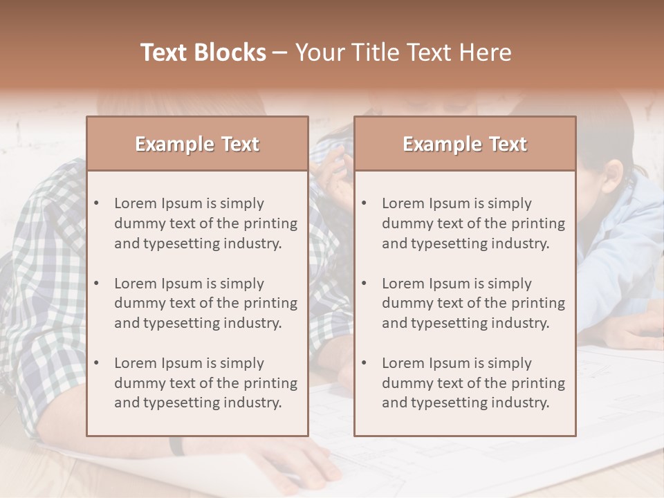 Improvement Blueprint Discussing PowerPoint Template