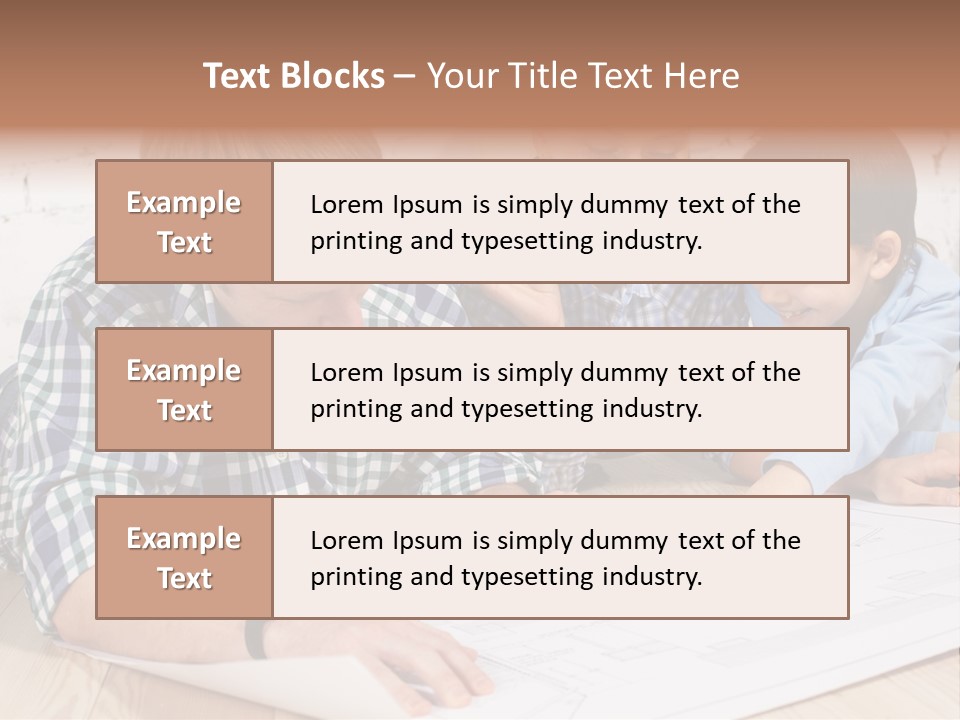 Improvement Blueprint Discussing PowerPoint Template