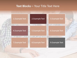 Improvement Blueprint Discussing PowerPoint Template