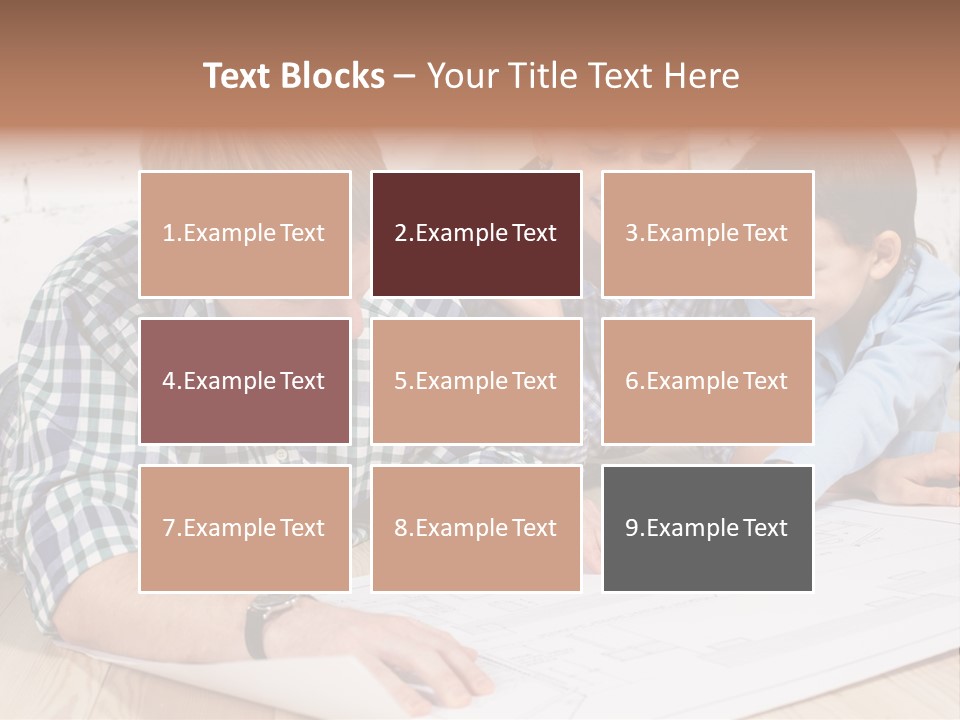 Improvement Blueprint Discussing PowerPoint Template