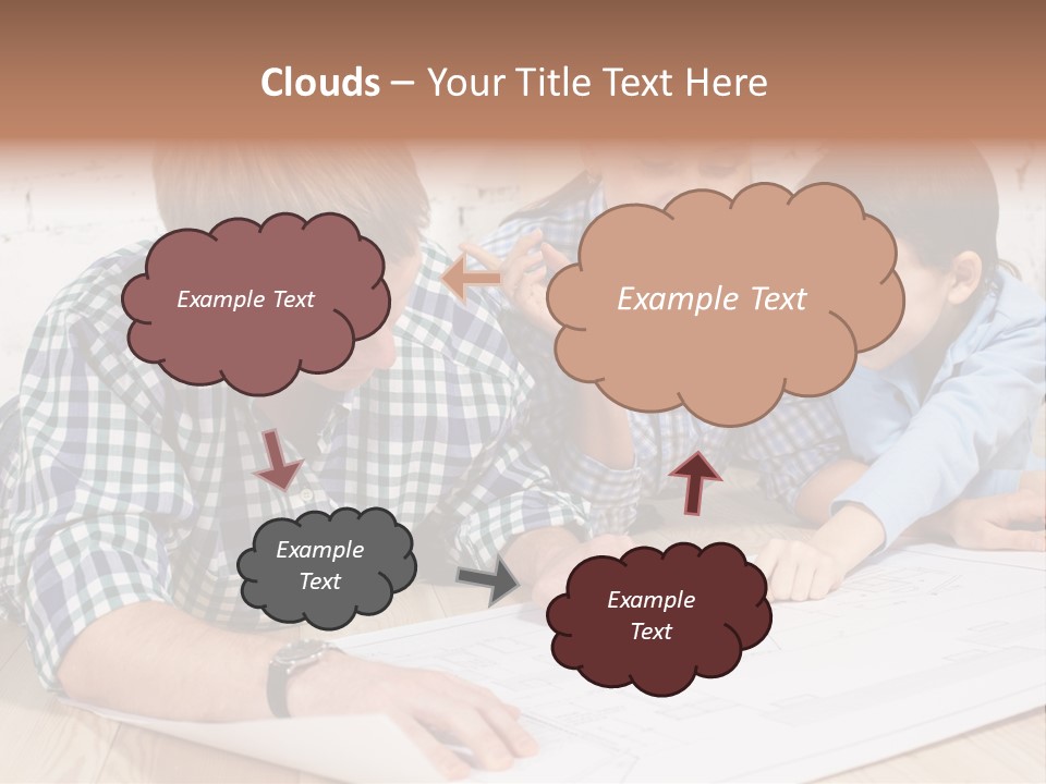 Improvement Blueprint Discussing PowerPoint Template