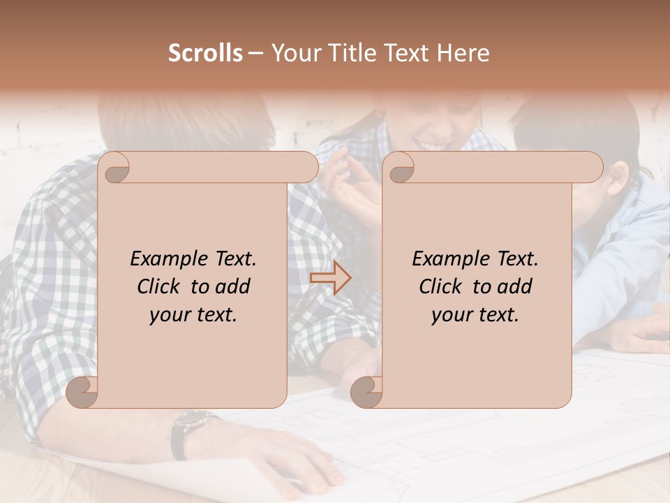 Improvement Blueprint Discussing PowerPoint Template