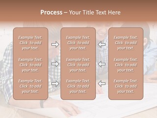 Improvement Blueprint Discussing PowerPoint Template