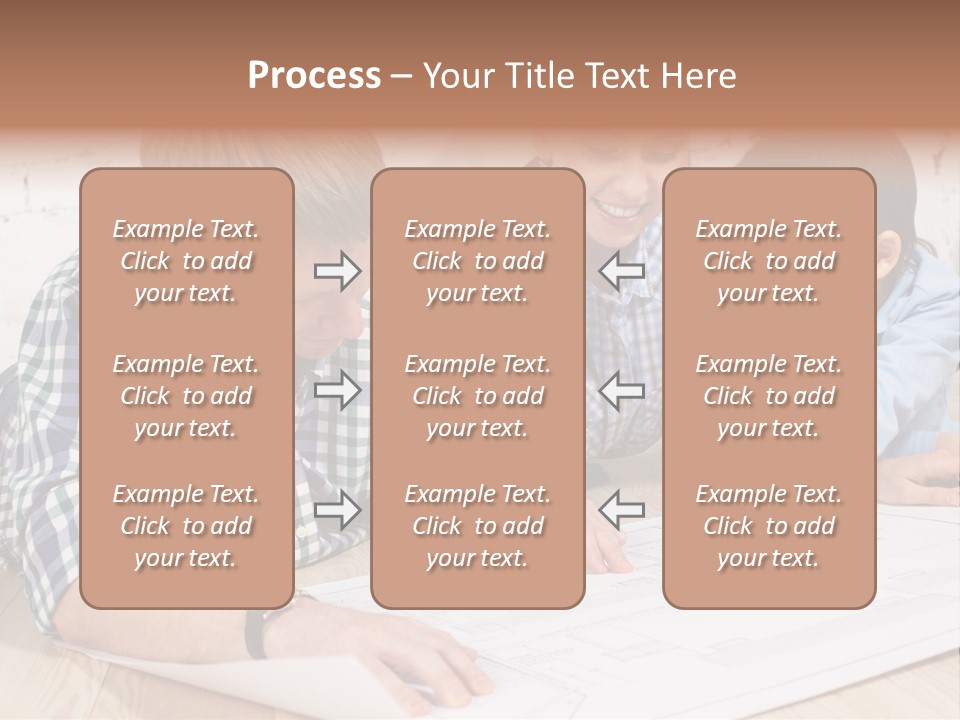 Improvement Blueprint Discussing PowerPoint Template