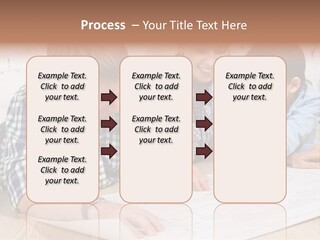 Improvement Blueprint Discussing PowerPoint Template