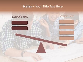 Improvement Blueprint Discussing PowerPoint Template