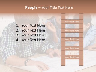Improvement Blueprint Discussing PowerPoint Template