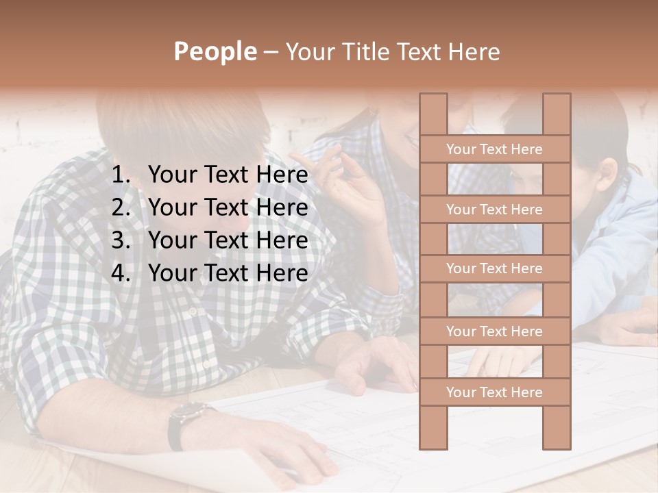 Improvement Blueprint Discussing PowerPoint Template