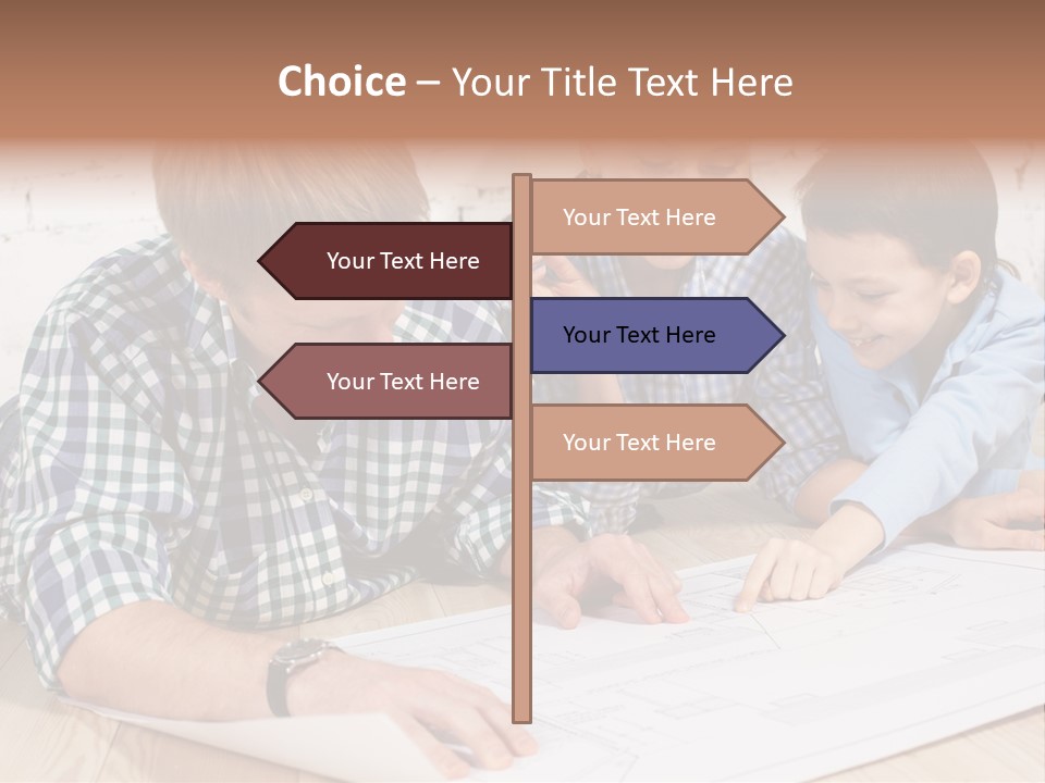 Improvement Blueprint Discussing PowerPoint Template