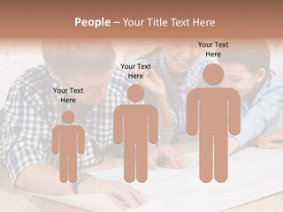 Improvement Blueprint Discussing PowerPoint Template
