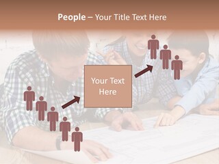 Improvement Blueprint Discussing PowerPoint Template