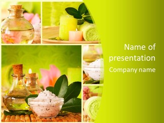 Collage Towel Herb PowerPoint Template