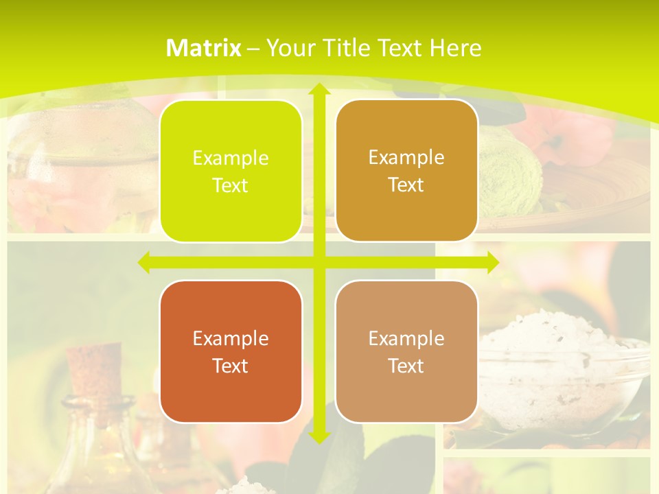 Collage Towel Herb PowerPoint Template