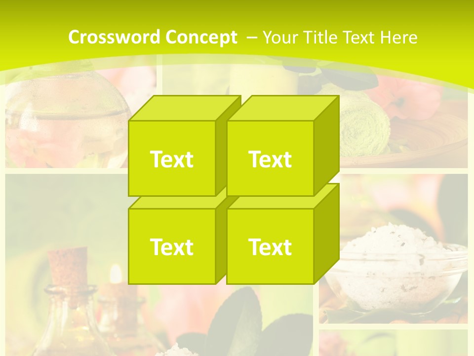 Collage Towel Herb PowerPoint Template